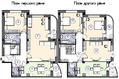 Дворівнева 226.96 м² в ЖМ Саванна Сіті від 12 000 грн/м², м. Бровари