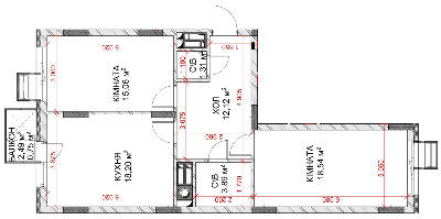 2-кімнатна 69.12 м² в ЖК Riverside від 31 000 грн/м², с. Погреби