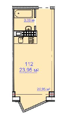 Однокімнатні в ЖК City House Resort