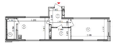 1-комнатная 39.88 м² в ЖК Оптимісто от 25 500 грн/м², с. Гатное