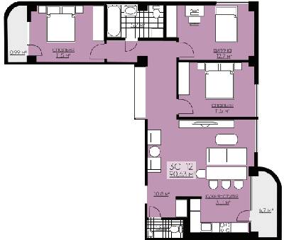 3-кімнатна 90.63 м² в ЖК Provance Home від 13 250 грн/м², Івано-Франківськ