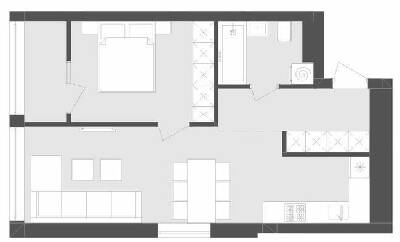 1-кімнатна 50.2 м² в ЖК Avalon Flex від 27 200 грн/м², Львів