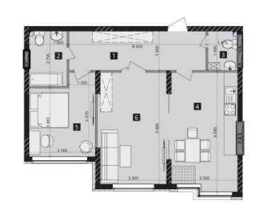2-кімнатна 76 м² в ЖК LIKO-GRAD Perfect Town від 35 000 грн/м², Київ