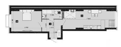 1-кімнатна 48.12 м² в ЖК LIKO-GRAD Perfect Town від 28 000 грн/м², Київ