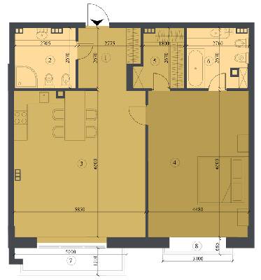 Вільне планування 100.54 м² в КБ Liberty Residence від 55 600 грн/м², Київ
