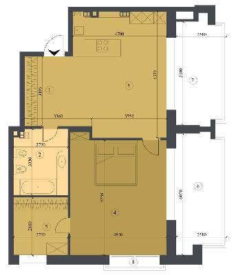 Вільне планування 111.57 м² в КБ Liberty Residence від 55 050 грн/м², Київ