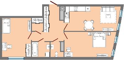 2-комнатная 76.55 м² в ЖК Greenville Park Lviv от 24 500 грн/м², Львов