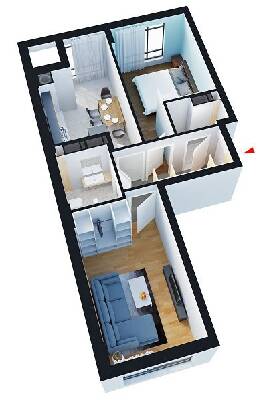 2-комнатная 52.59 м² в ЖК Барселона от 17 900 грн/м², с. Софиевская Борщаговка