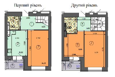Дворівнева 91.87 м² в ЖК Чарівне Місто від 25 688 грн/м², Київ