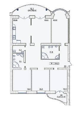 5+ кімнат 194.5 м² в ЖК на Французькому бульварі, 29 від 56 650 грн/м², Одеса