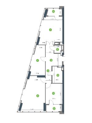 3-кімнатна 97.07 м² в ЖК Метрополіс від 39 437 грн/м², Київ