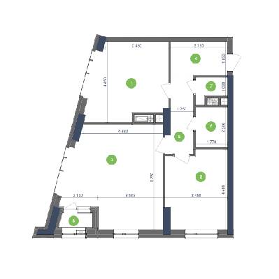 2-кімнатна 81.09 м² в ЖК Метрополіс від 40 775 грн/м², Київ