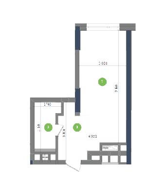 1-кімнатна 32.42 м² в ЖК Метрополіс від 42 880 грн/м², Київ