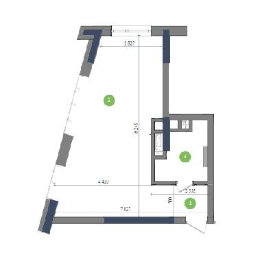 1-кімнатна 40.48 м² в ЖК Метрополіс від 57 031 грн/м², Київ