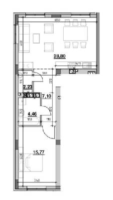 1-кімнатна 58.36 м² в ЖК Ріел Сіті від 17 416 грн/м², Львів