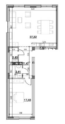1-кімнатна 67.78 м² в ЖК Ріел Сіті від 24 214 грн/м², Львів