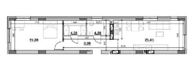 1-кімнатна 62.8 м² в ЖК Ріел Сіті від 25 290 грн/м², Львів