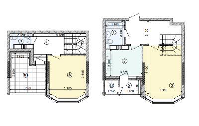 3-комнатная 65.3 м² в ЖК Обериг-2 от 27 846 грн/м², Киев
