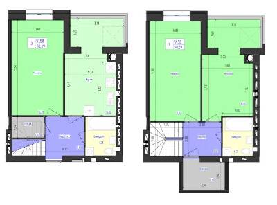 Двухуровневая 98.39 м² в ЖК Олимпийский от 18 300 грн/м², Харьков