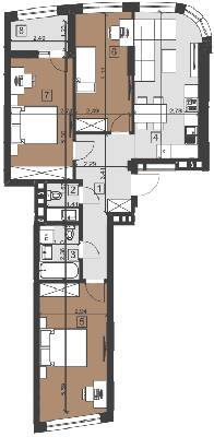 3-кімнатна 82.8 м² в ЖК Парус City від 26 450 грн/м², Львів