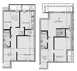 Двухуровневая 163.66 м² в ЖК Брюссель от 29 000 грн/м², Харьков