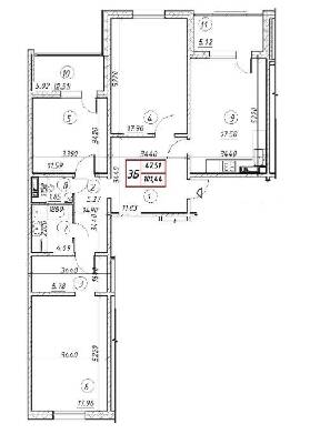 3-кімнатна 101.44 м² в ЖК Вудсторія від 19 500 грн/м², Київ