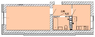 1-кімнатна 36.14 м² в ЖК Найкращий квартал від 18 600 грн/м², м. Ірпінь