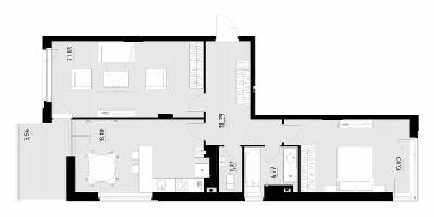 2-комнатная 75.85 м² в ЖК Wellness Park от 18 000 грн/м², пгт Гостомель