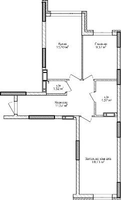 2-кімнатна 58.46 м² в ЖК City Park від 21 500 грн/м², м. Ірпінь