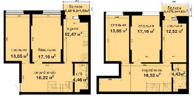 Дворівнева 132.05 м² в ЖК Авеню 42 від 40 500 грн/м², Київ