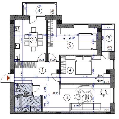 3-кімнатна 92.83 м² в ЖМ Саванна Сіті від 14 000 грн/м², м. Бровари
