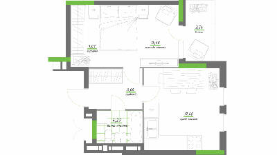 1-кімнатна 45.45 м² в ЖК Нивки-Парк від 36 298 грн/м², Київ