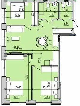 3-кімнатна 75.87 м² в ЖК Простір на 9-й Фонтана від 29 700 грн/м², Одеса