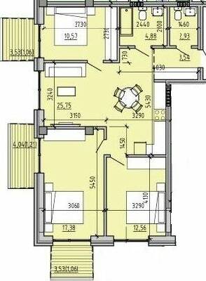 3-кімнатна 80.83 м² в ЖК Простір на 9-й Фонтана від 29 700 грн/м², Одеса