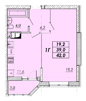1-кімнатна 40 м² в ЖК Прохоровський квартал від 18 950 грн/м², Одеса