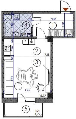 1-кімнатна 38.85 м² в ЖМ Саванна Сіті від 17 000 грн/м², м. Бровари