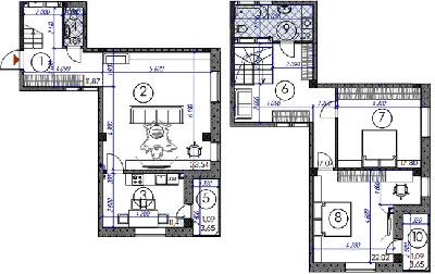 Дворівнева 124.87 м² в ЖМ Саванна Сіті від 18 000 грн/м², м. Бровари
