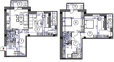 Дворівнева 131.92 м² в ЖМ Саванна Сіті від 18 000 грн/м², м. Бровари