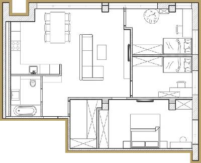 3-комнатная 86.17 м² в ЖК Premier Park от 45 400 грн/м², Днепр
