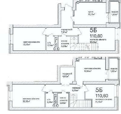 Дворівнева 110.8 м² в ЖК Синергія Сіті (Kvartal Group) від 17 500 грн/м², м. Ірпінь