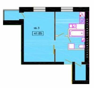 1-комнатная 41.09 м² в КД Уютный дом от 18 150 грн/м², Днепр