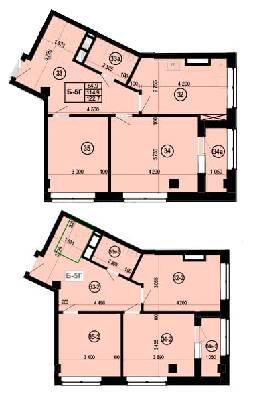 Дворівнева 122.7 м² в ЖК Манхетен від 24 150 грн/м², Харків