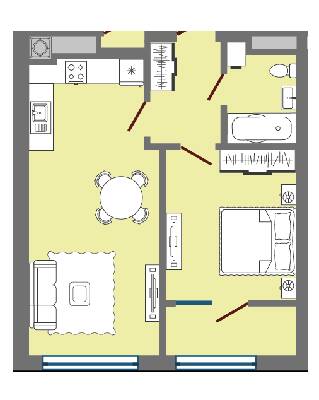 1-комнатная 47.26 м² в ЖК Greenville Park Lviv от 26 950 грн/м², Львов