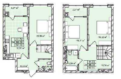Двухуровневая 92.8 м² в ЖК Софиевка от 28 000 грн/м², Львов