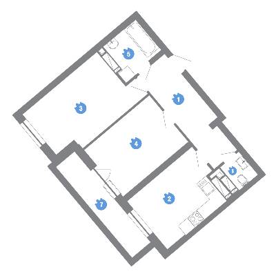 2-кімнатна 58.55 м² в ЖК Family & Friends від 27 000 грн/м², Київ