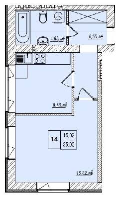 1-комнатная 35 м² в ЖК Wood Park 2 от 19 700 грн/м², Киев