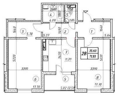 2-кімнатна 71.93 м² в ЖК Вудсторія від 19 500 грн/м², Київ