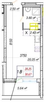 Студія 30.67 м² в ЖК Вудсторія від 18 000 грн/м², Київ