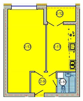 1-комнатная 51.23 м² в ЖК на ул. Проектная-Троллейбусная, 7, 7а от 17 300 грн/м², с. Сокольники