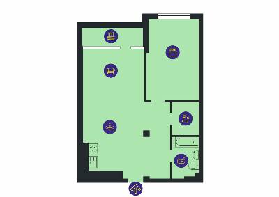 1-комнатная 74.1 м² в ЖК Новопечерська Вежа от 45 846 грн/м², Киев